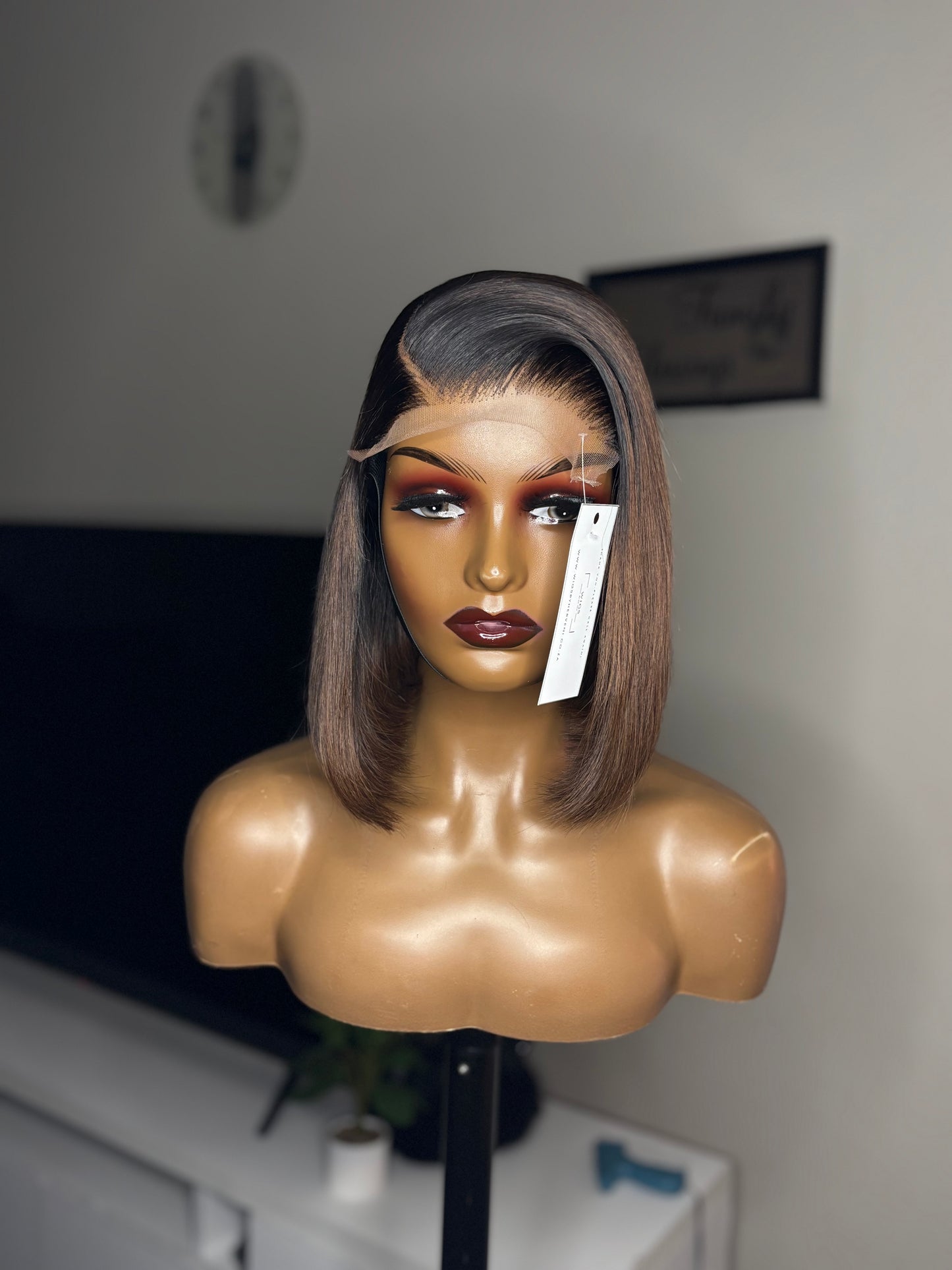 Polly unit 10” ombrebrown glueless vietnamese