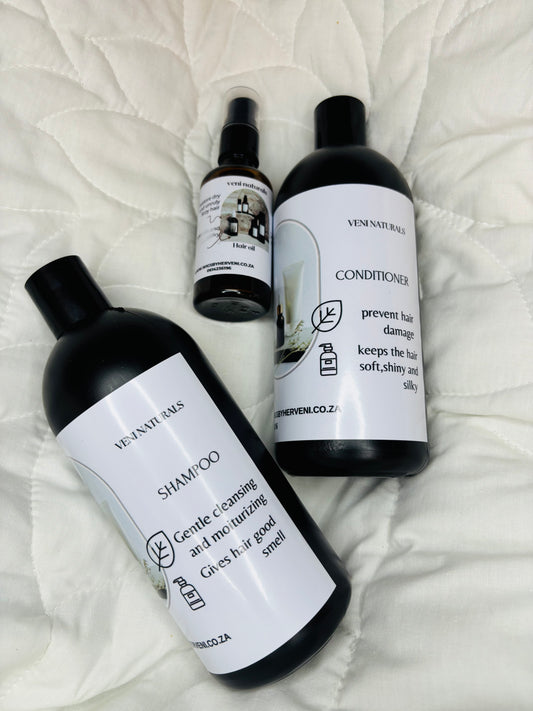 Shampoo+conditioner+hair oil