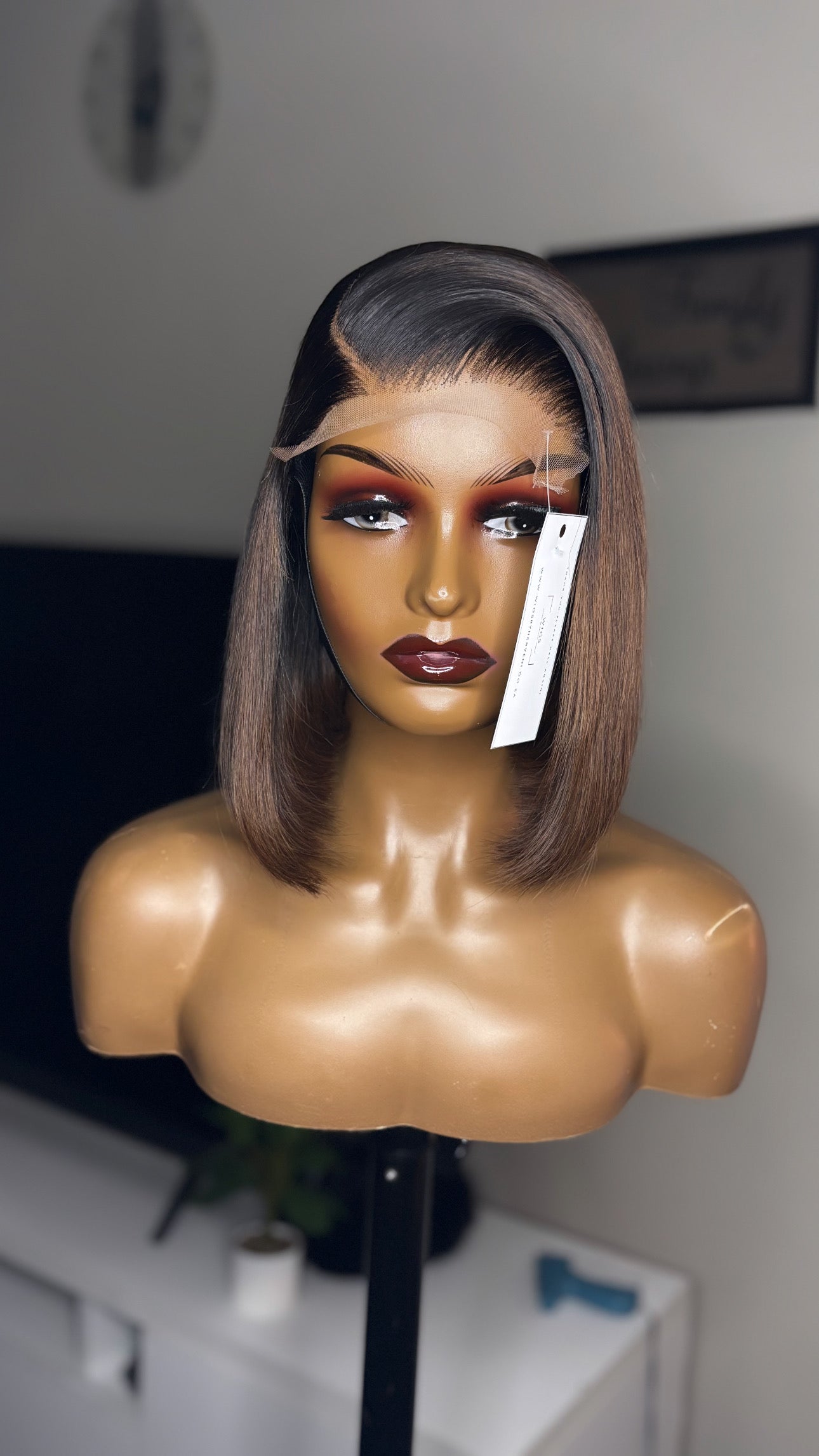 Polly unit 10” ombrebrown glueless vietnamese