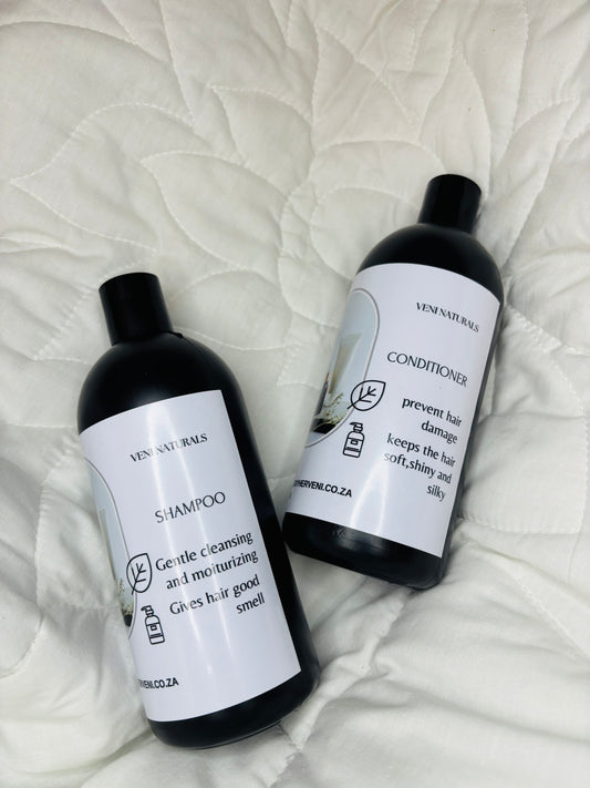 Shampoo and conditioner with argan oil
